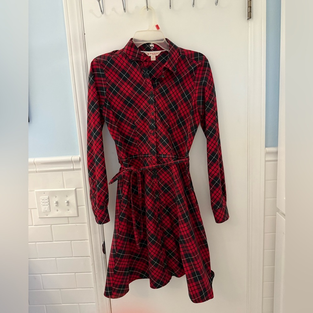 Brooks Brothers Long Sleeve Polo Collar Dress